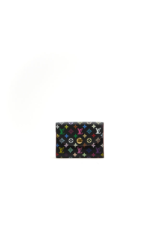 Louis Vuitton Monogram Multicolor Business Card Holder Black Grenade