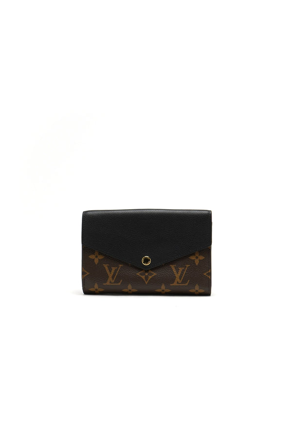 Louis Vuitton Monogram Pallas Compact Wallet Black