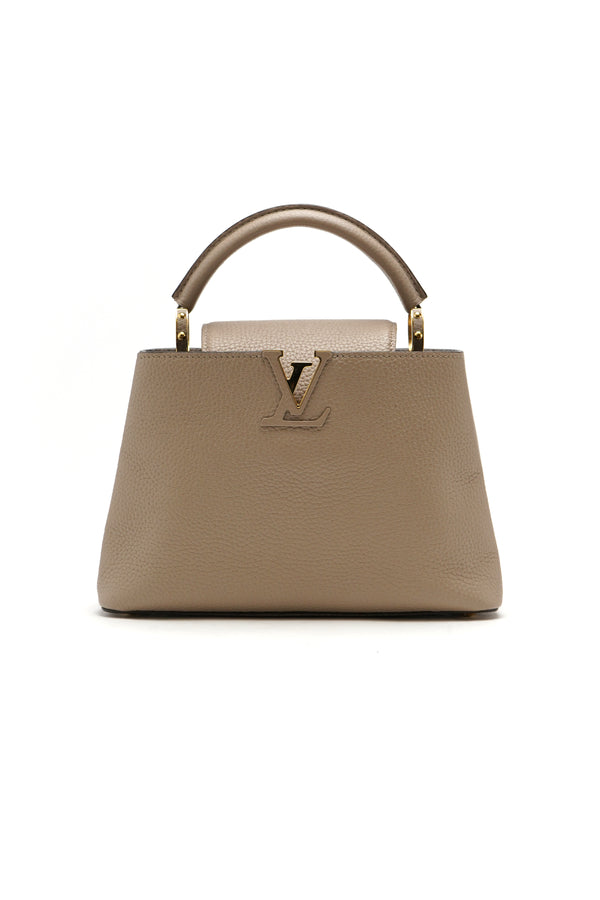 Louis Vuitton  Taurillon Capucines BB Galet