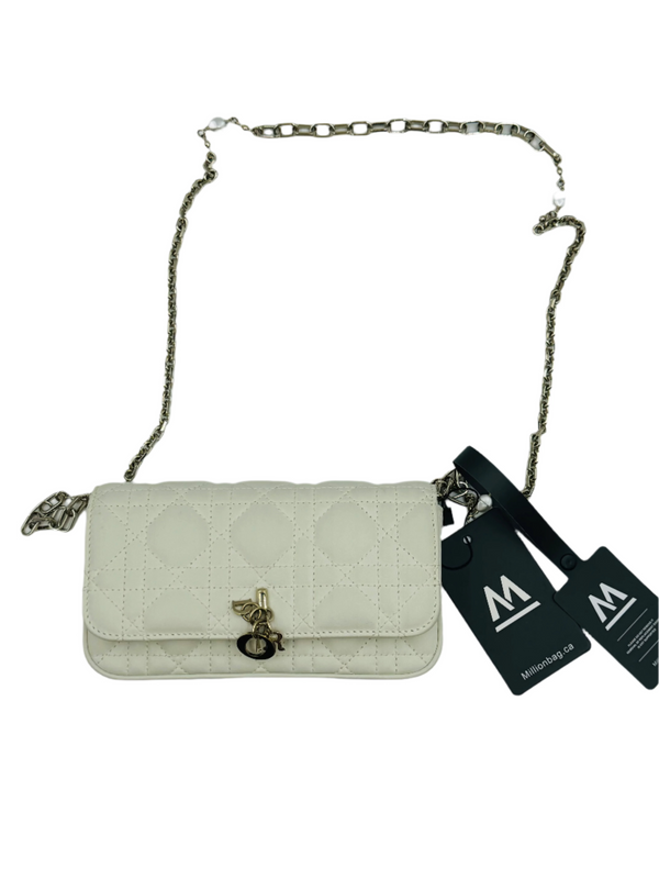 DIOR Lady DIOR Cellphone Pouches White