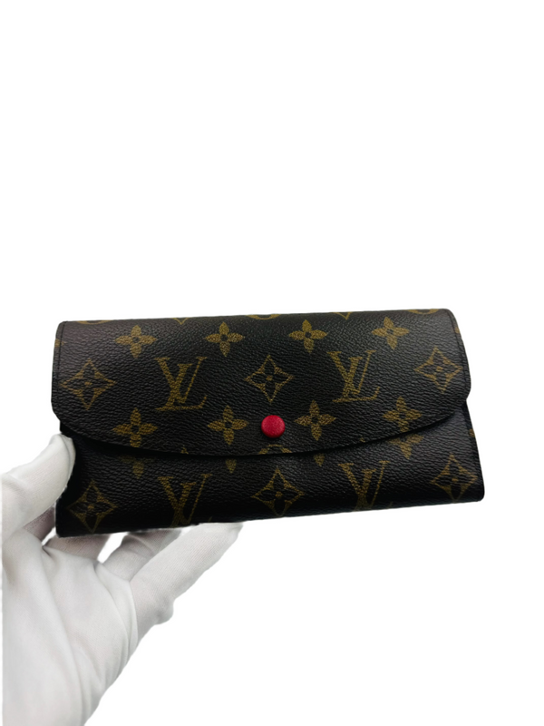 Louis Vuitton  Monogram Emilie Wallet Rouge
