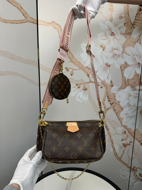 Louis Vuitton Monogram Multi Pochette Accessories Rose Clair