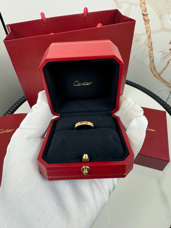 Cartier  18K Yellow Gold 3.5mm LOVE Wedding Band Ring