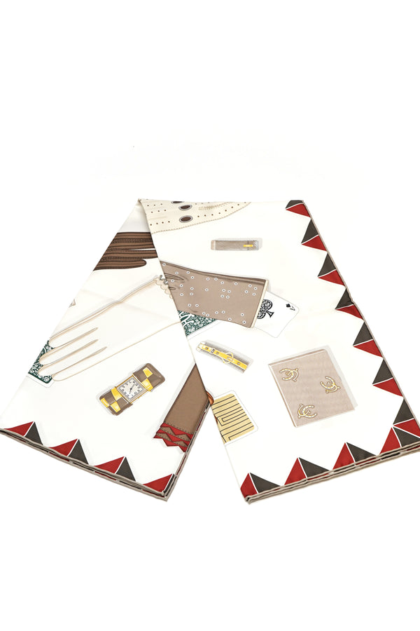 Hermes L'Heure des Gants scarf 90