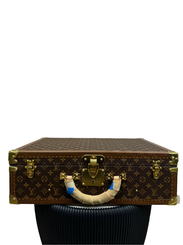 Louis Vuitton Bisten 55 Original Hard Leather Monogram Suitcase