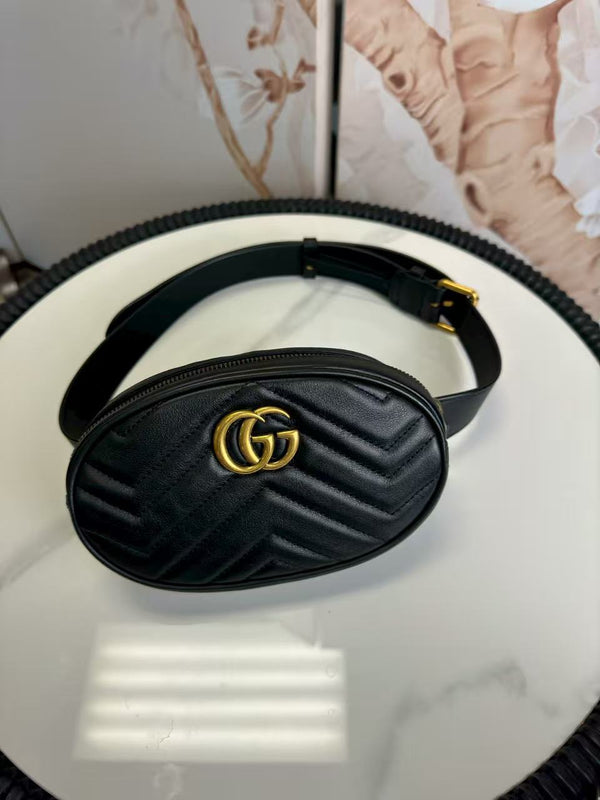 Gucci  Calfskin Matelasse GG Marmont Belt Bag 85 34