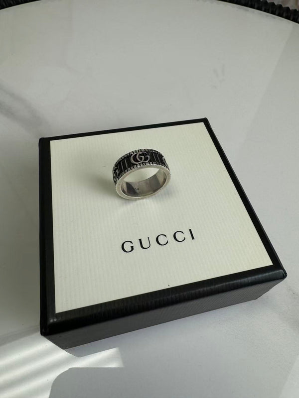Gucci Marmont Silver GG Ring