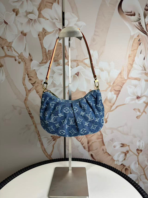 Louis Vuitton  Monogram Denim Pochette Valley Blue