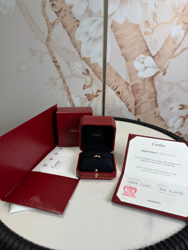 Cartier 18K Yellow Gold 3.5mm LOVE Wedding Band Ring